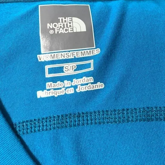 North Face Long Sleeve Teal Long Sleeve Shirt S - Picture 4 of 4